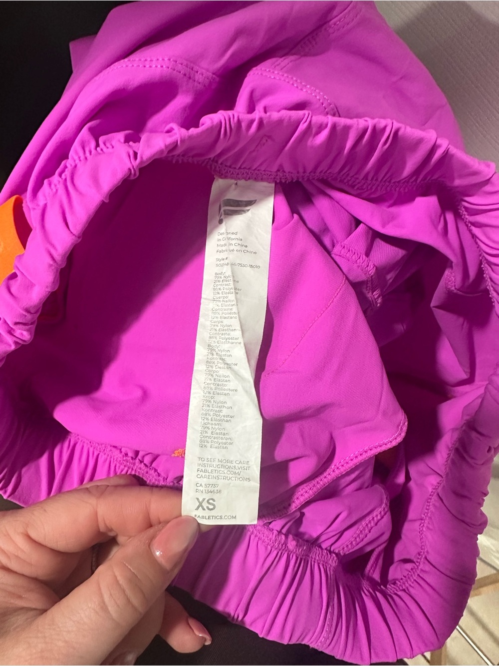 Fabletics 2 Pairs of Vibrant Athletic Shorts - Picture 4 of 6